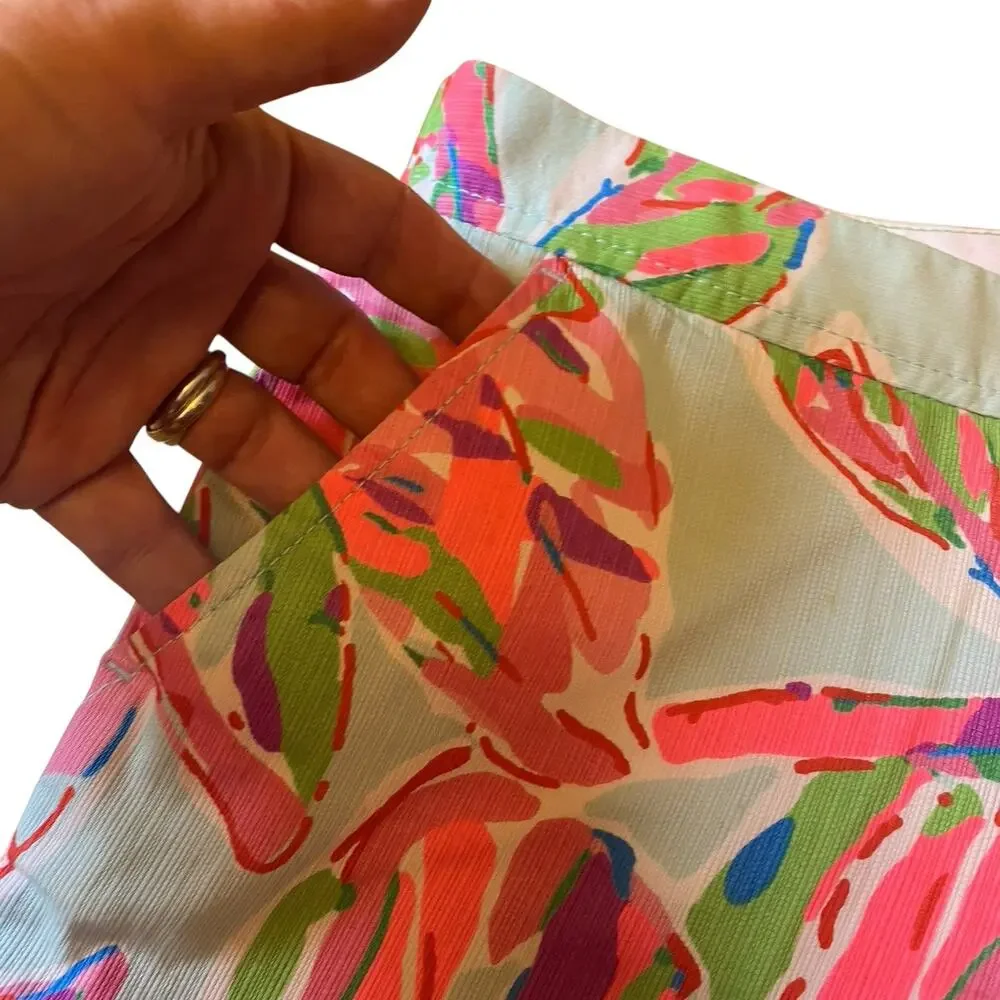 Lilly Pulitzer Buttercup In The Vias Shorts Size 0 Scalloped Edge 5" Inseam - Picture 6 of 13